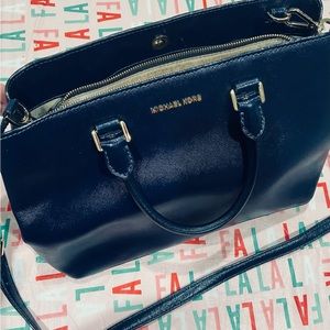 Michael Kors Savannah Saffiano leather satchel bag